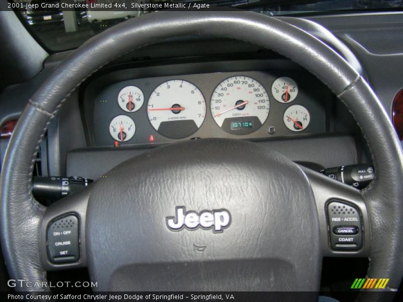Silverstone Metallic / Agate 2001 Jeep Grand Cherokee Limited 4x4