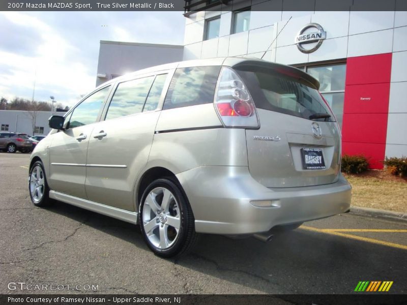 True Silver Metallic / Black 2007 Mazda MAZDA5 Sport