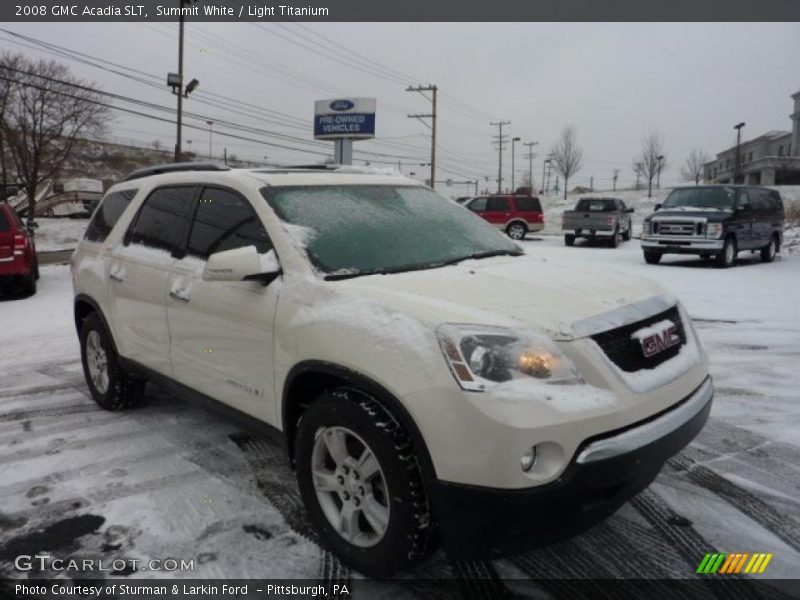 Summit White / Light Titanium 2008 GMC Acadia SLT