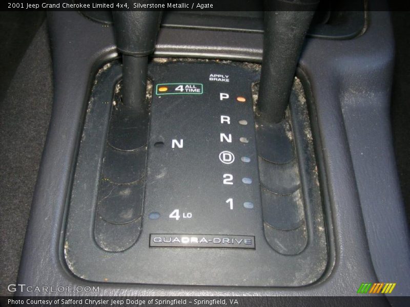 Silverstone Metallic / Agate 2001 Jeep Grand Cherokee Limited 4x4
