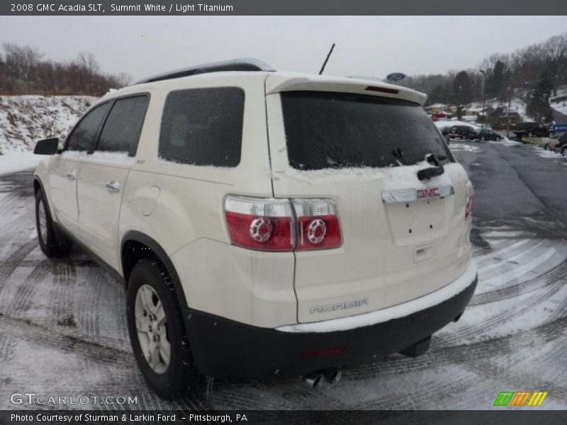 Summit White / Light Titanium 2008 GMC Acadia SLT