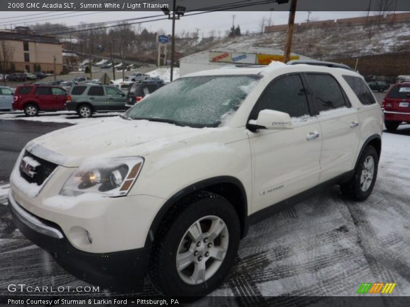 Summit White / Light Titanium 2008 GMC Acadia SLT