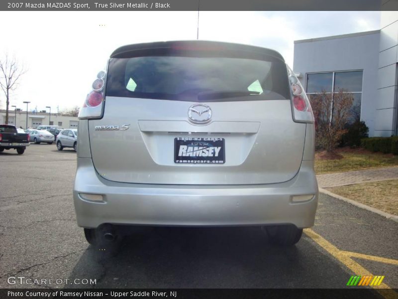 True Silver Metallic / Black 2007 Mazda MAZDA5 Sport