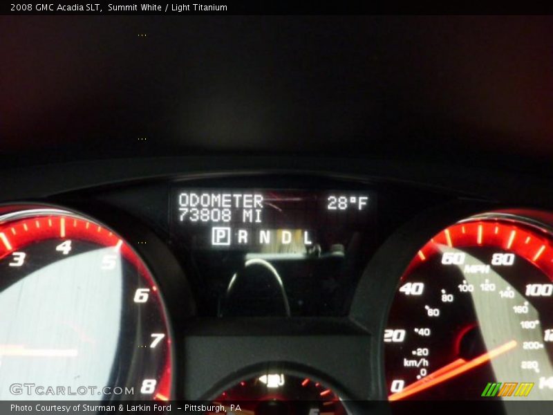 Summit White / Light Titanium 2008 GMC Acadia SLT