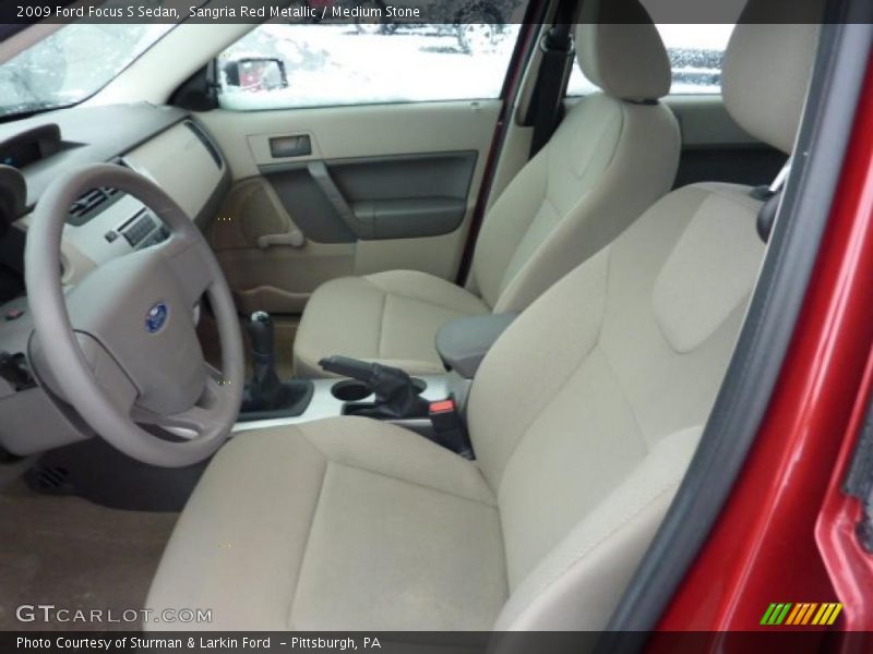  2009 Focus S Sedan Medium Stone Interior