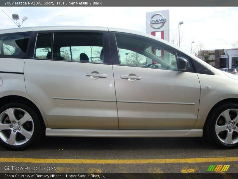 True Silver Metallic / Black 2007 Mazda MAZDA5 Sport