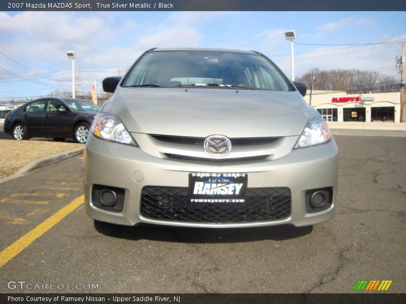True Silver Metallic / Black 2007 Mazda MAZDA5 Sport