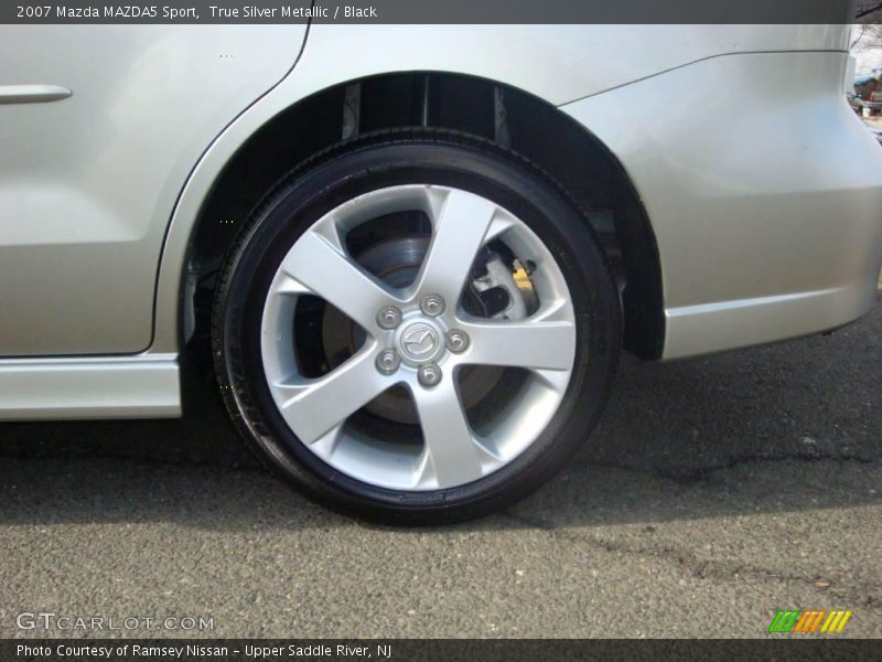 True Silver Metallic / Black 2007 Mazda MAZDA5 Sport