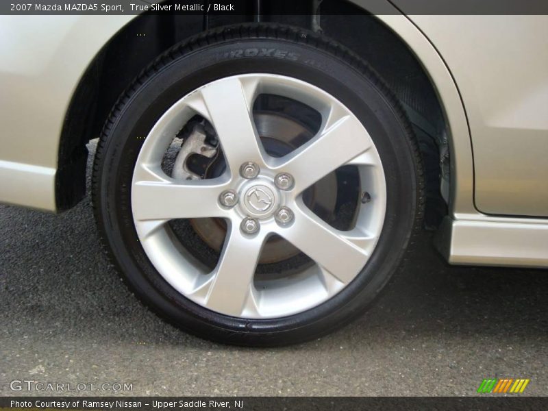 True Silver Metallic / Black 2007 Mazda MAZDA5 Sport