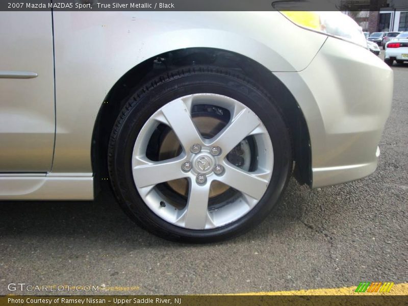 True Silver Metallic / Black 2007 Mazda MAZDA5 Sport