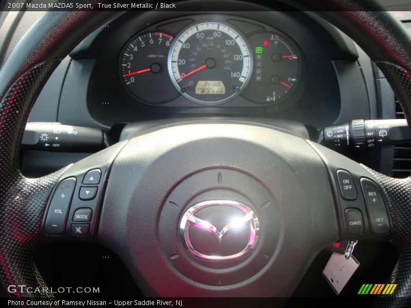 True Silver Metallic / Black 2007 Mazda MAZDA5 Sport