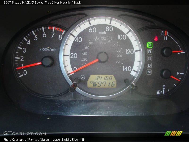 True Silver Metallic / Black 2007 Mazda MAZDA5 Sport