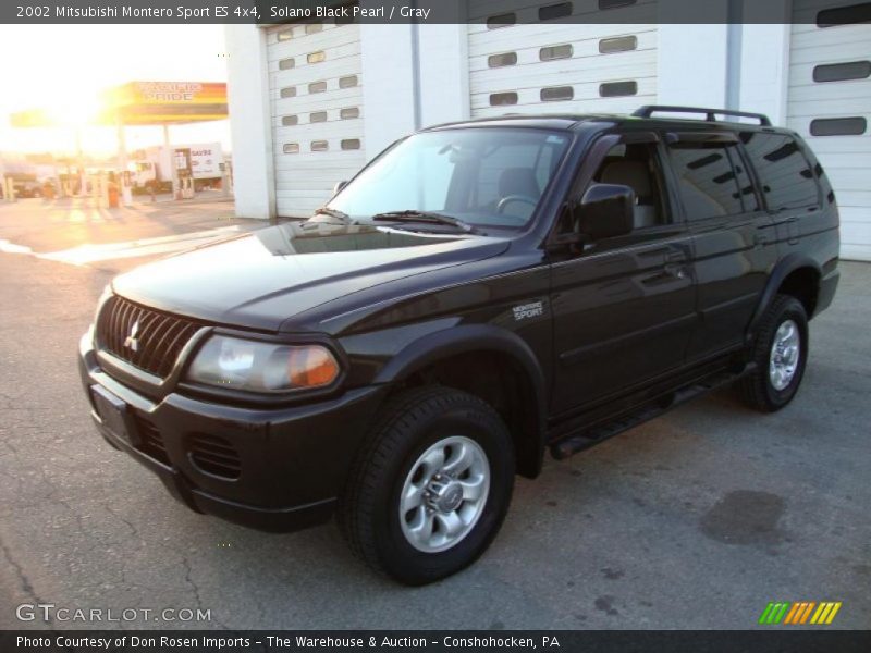 Solano Black Pearl / Gray 2002 Mitsubishi Montero Sport ES 4x4