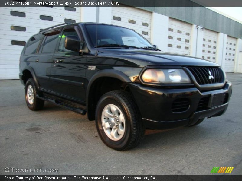 Solano Black Pearl / Gray 2002 Mitsubishi Montero Sport ES 4x4