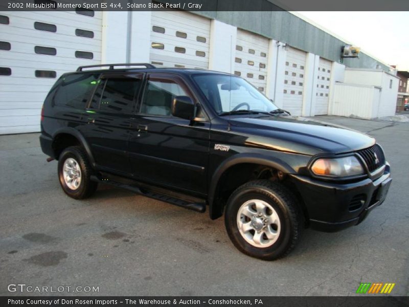 Solano Black Pearl / Gray 2002 Mitsubishi Montero Sport ES 4x4