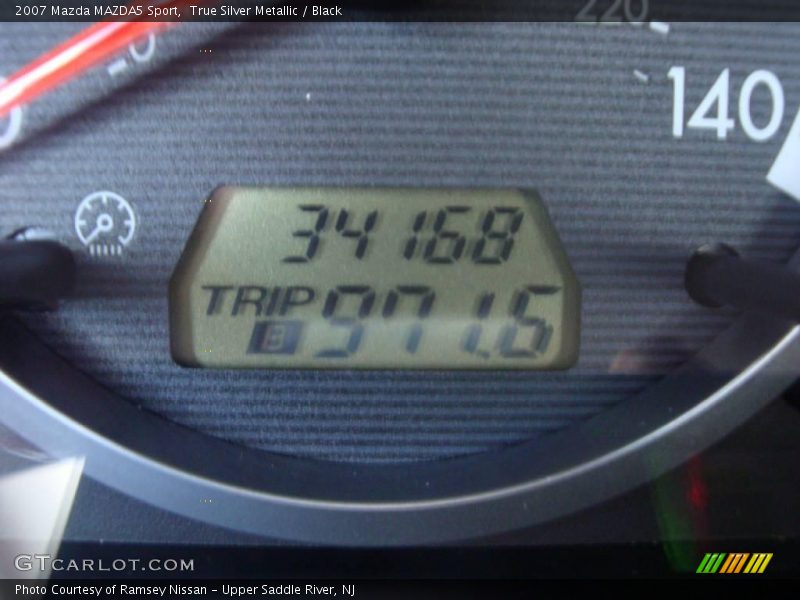 True Silver Metallic / Black 2007 Mazda MAZDA5 Sport