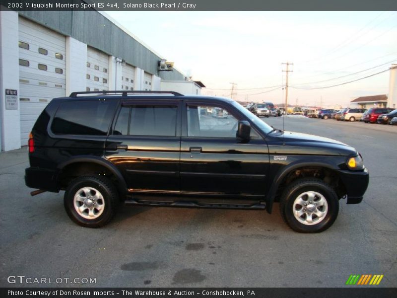 Solano Black Pearl / Gray 2002 Mitsubishi Montero Sport ES 4x4