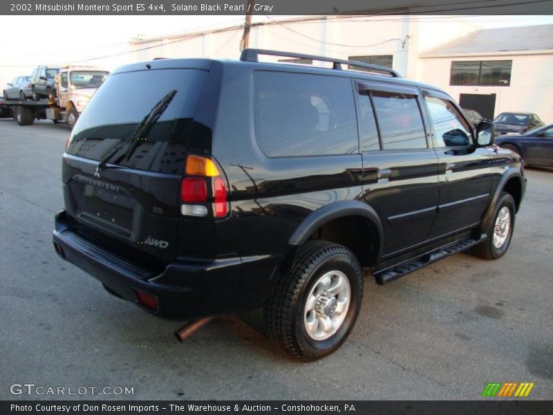 Solano Black Pearl / Gray 2002 Mitsubishi Montero Sport ES 4x4