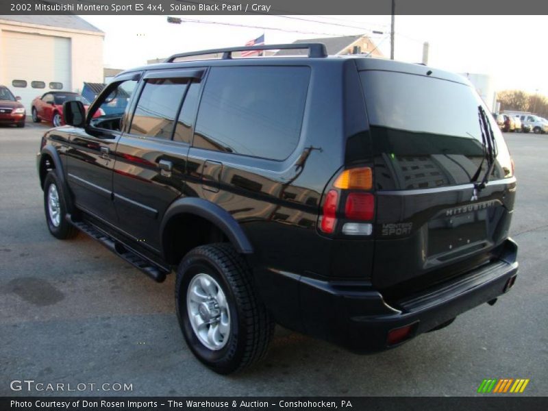 Solano Black Pearl / Gray 2002 Mitsubishi Montero Sport ES 4x4