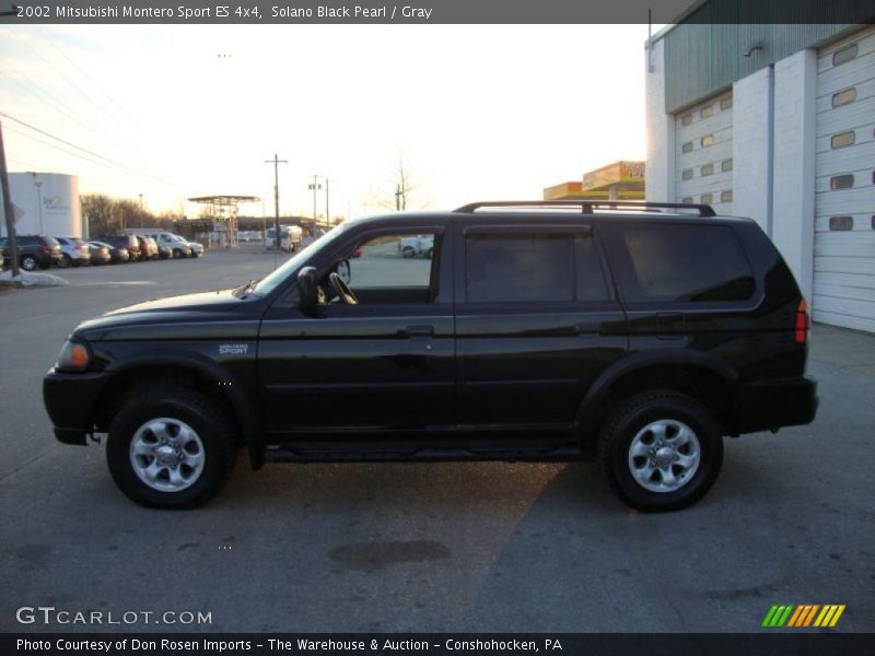 Solano Black Pearl / Gray 2002 Mitsubishi Montero Sport ES 4x4