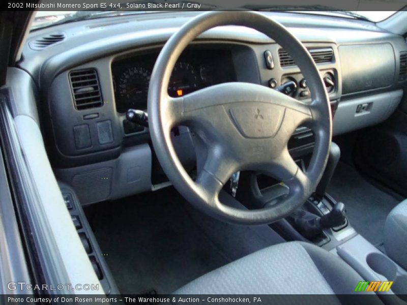 Solano Black Pearl / Gray 2002 Mitsubishi Montero Sport ES 4x4