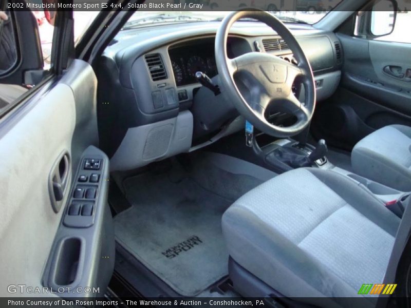 Solano Black Pearl / Gray 2002 Mitsubishi Montero Sport ES 4x4