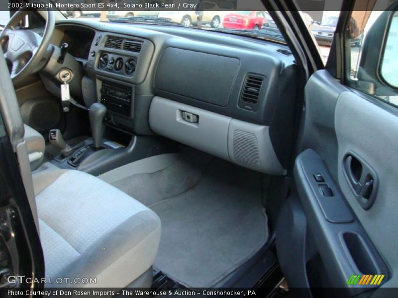 Solano Black Pearl / Gray 2002 Mitsubishi Montero Sport ES 4x4