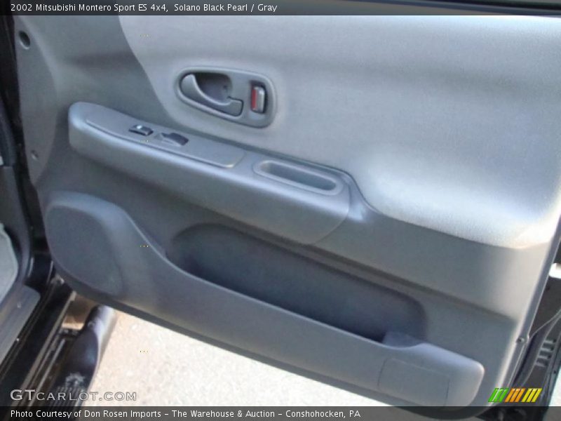 Solano Black Pearl / Gray 2002 Mitsubishi Montero Sport ES 4x4