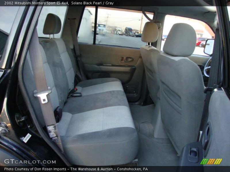 Solano Black Pearl / Gray 2002 Mitsubishi Montero Sport ES 4x4
