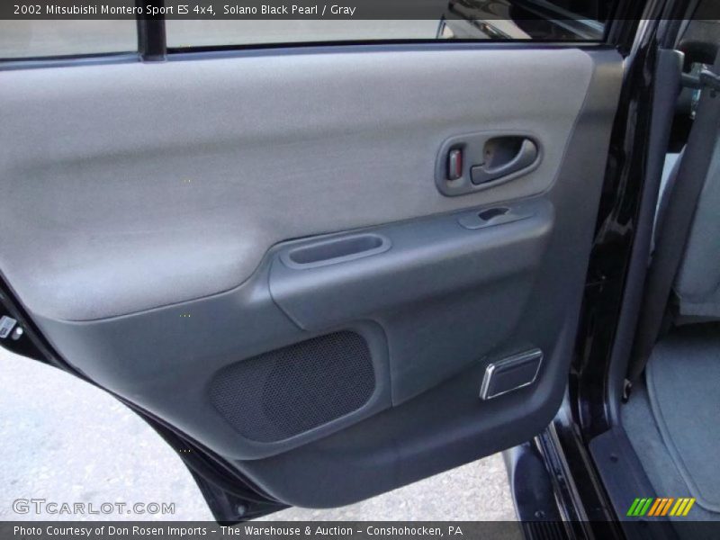 Solano Black Pearl / Gray 2002 Mitsubishi Montero Sport ES 4x4