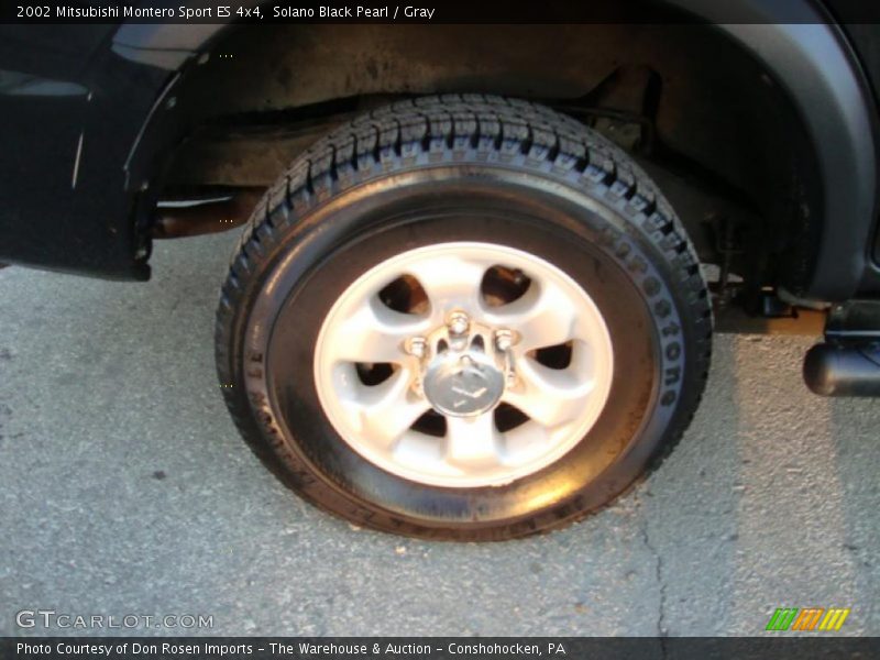 Solano Black Pearl / Gray 2002 Mitsubishi Montero Sport ES 4x4