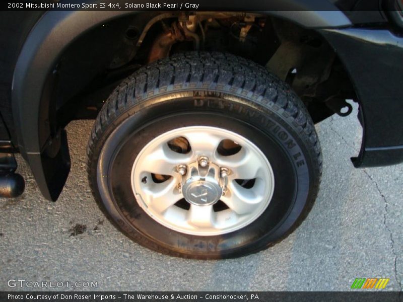 Solano Black Pearl / Gray 2002 Mitsubishi Montero Sport ES 4x4