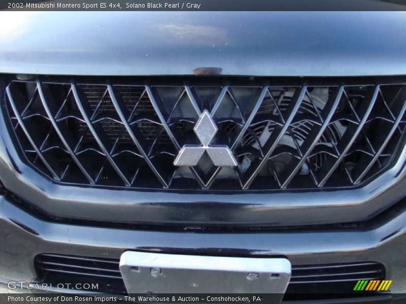 Solano Black Pearl / Gray 2002 Mitsubishi Montero Sport ES 4x4
