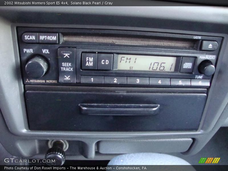 Solano Black Pearl / Gray 2002 Mitsubishi Montero Sport ES 4x4