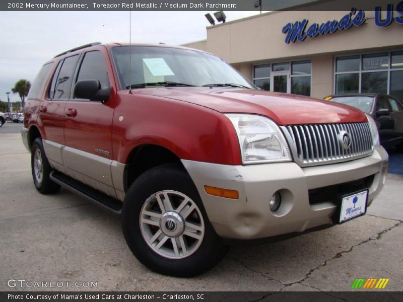 Toreador Red Metallic / Medium Dark Parchment 2002 Mercury Mountaineer