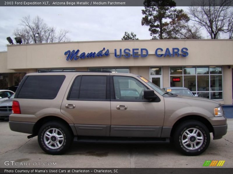 Arizona Beige Metallic / Medium Parchment 2003 Ford Expedition XLT