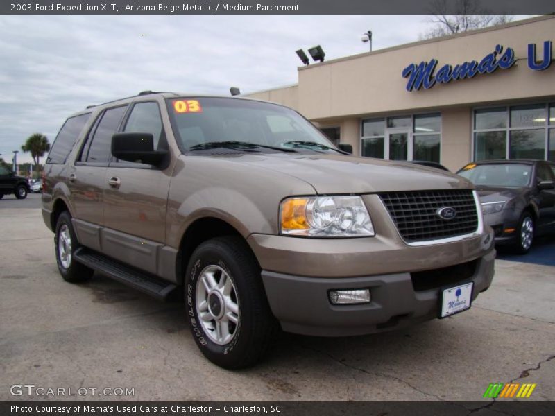 Arizona Beige Metallic / Medium Parchment 2003 Ford Expedition XLT