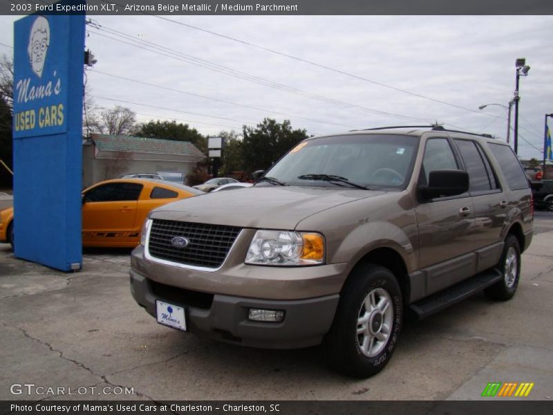 Arizona Beige Metallic / Medium Parchment 2003 Ford Expedition XLT