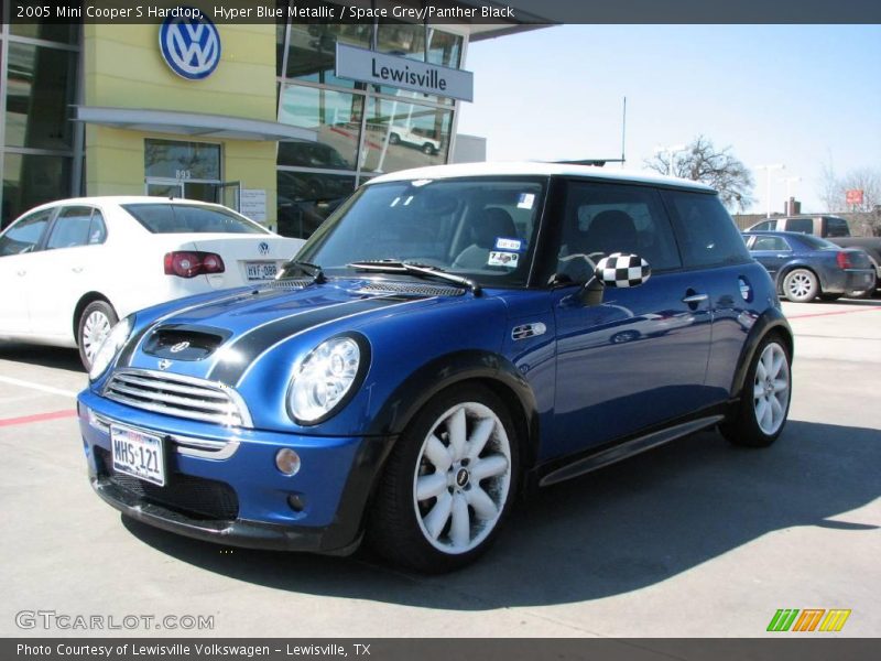 Hyper Blue Metallic / Space Grey/Panther Black 2005 Mini Cooper S Hardtop