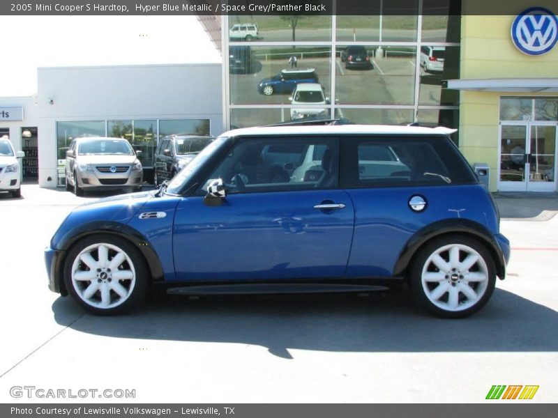 Hyper Blue Metallic / Space Grey/Panther Black 2005 Mini Cooper S Hardtop