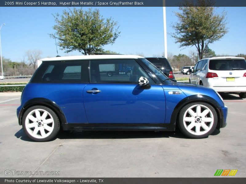 Hyper Blue Metallic / Space Grey/Panther Black 2005 Mini Cooper S Hardtop