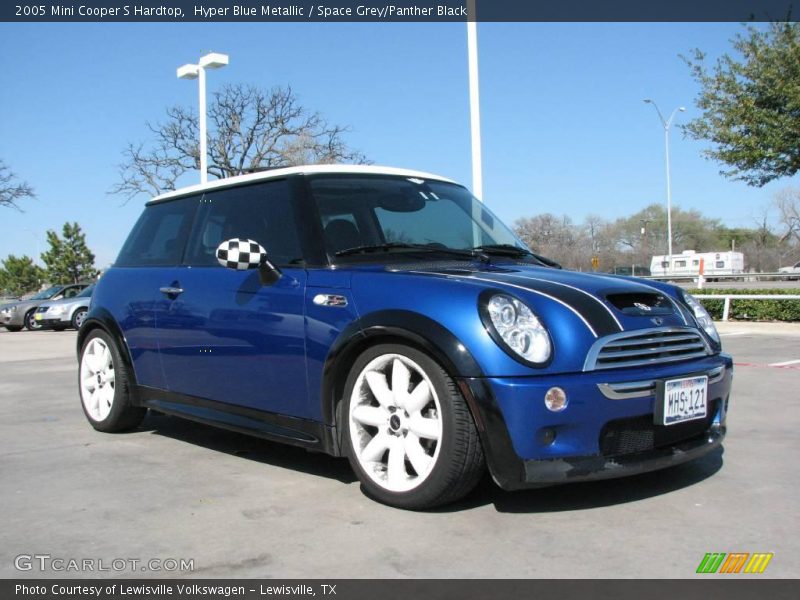 Hyper Blue Metallic / Space Grey/Panther Black 2005 Mini Cooper S Hardtop