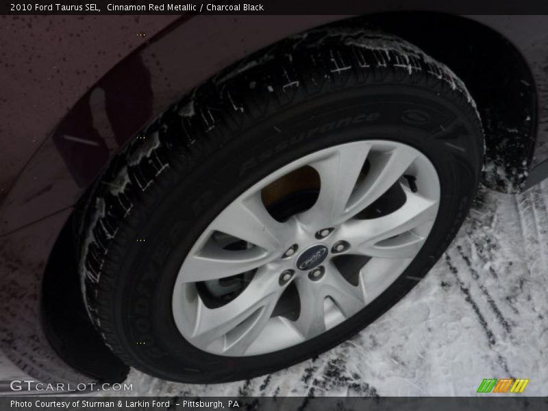 Cinnamon Red Metallic / Charcoal Black 2010 Ford Taurus SEL