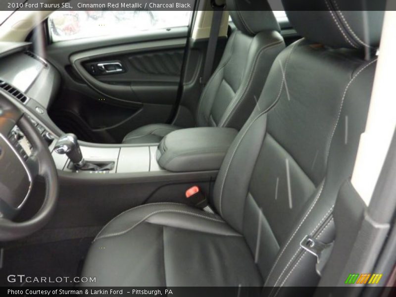 Cinnamon Red Metallic / Charcoal Black 2010 Ford Taurus SEL