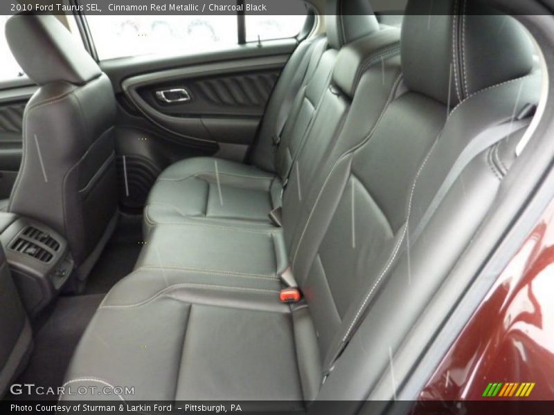 Cinnamon Red Metallic / Charcoal Black 2010 Ford Taurus SEL