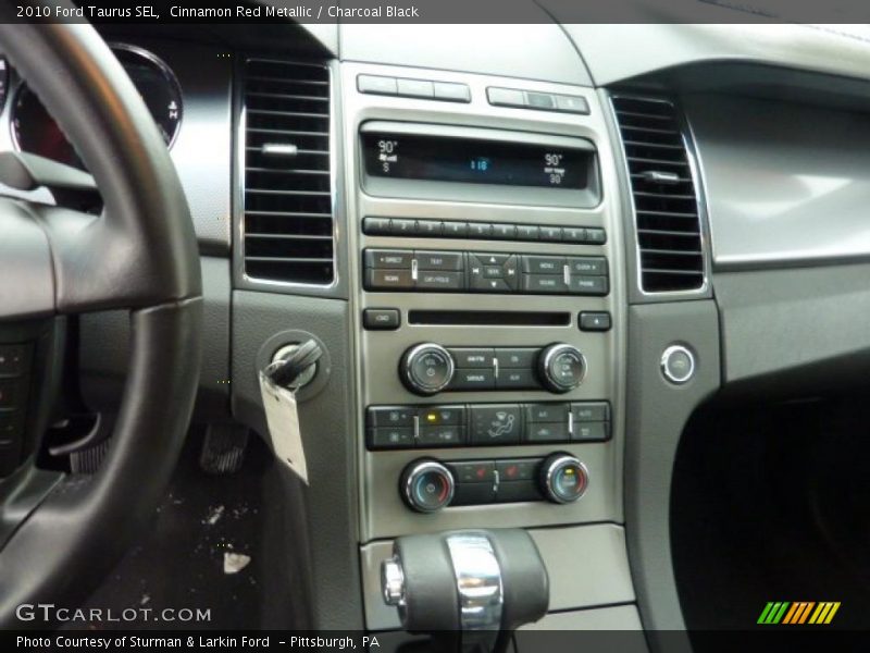 Cinnamon Red Metallic / Charcoal Black 2010 Ford Taurus SEL