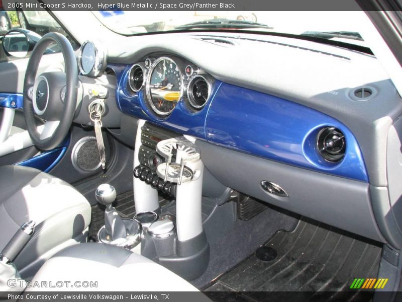 Hyper Blue Metallic / Space Grey/Panther Black 2005 Mini Cooper S Hardtop