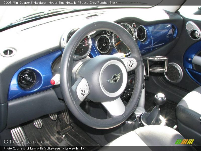 Hyper Blue Metallic / Space Grey/Panther Black 2005 Mini Cooper S Hardtop