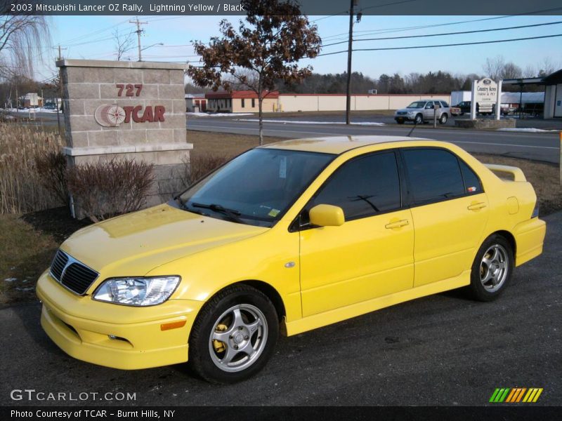 Lightning Yellow / Black 2003 Mitsubishi Lancer OZ Rally