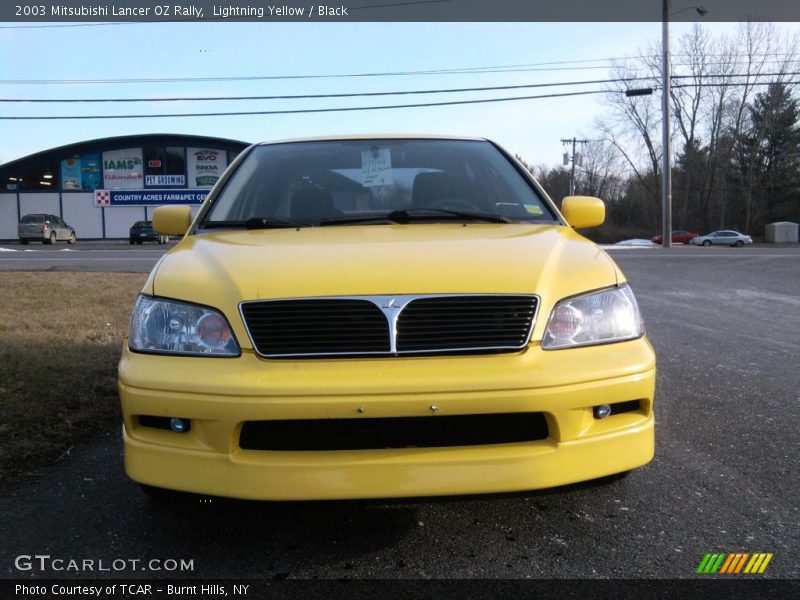 Lightning Yellow / Black 2003 Mitsubishi Lancer OZ Rally